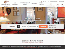 Tablet Screenshot of hotel-churchill.fr